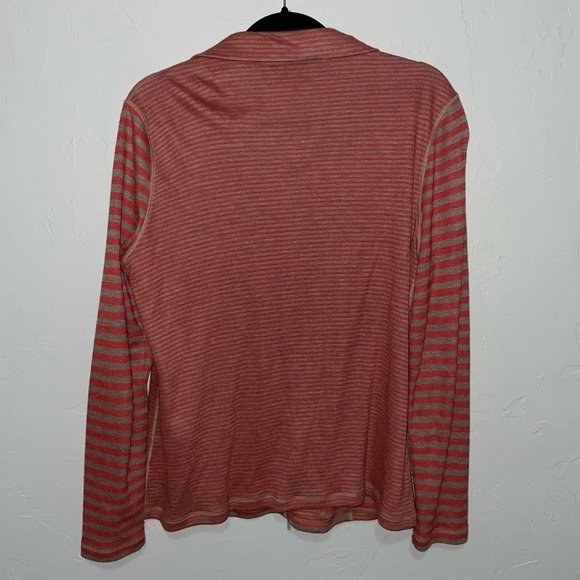 Lafayette 148 Full-Zip Stripe Athleisure Sweat Jacket - Picture 2 of 5